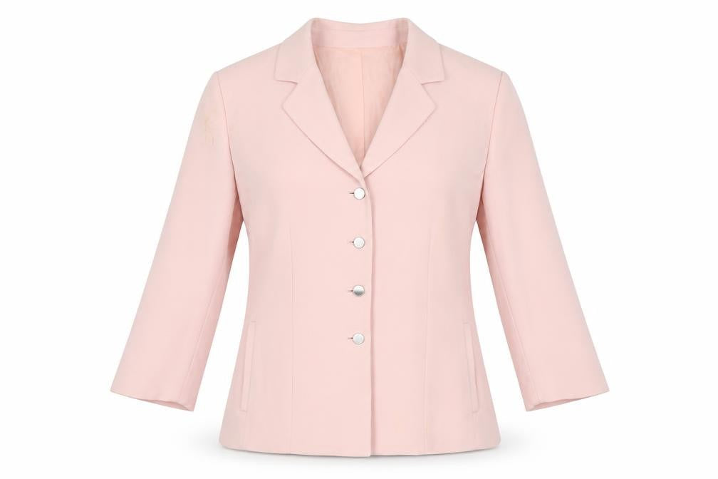 Tahari Womens Pink Jacket Blazer Size 10 Button