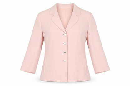 Tahari Womens Pink Jacket Blazer Size 10 Button