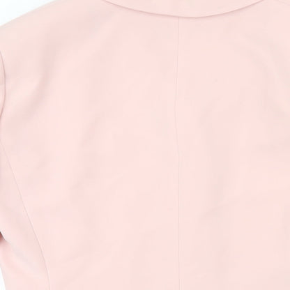 Tahari Womens Pink Jacket Blazer Size 10 Button