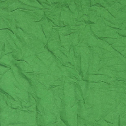 Per Una Womens Green Cotton Basic T-Shirt Size S Round Neck
