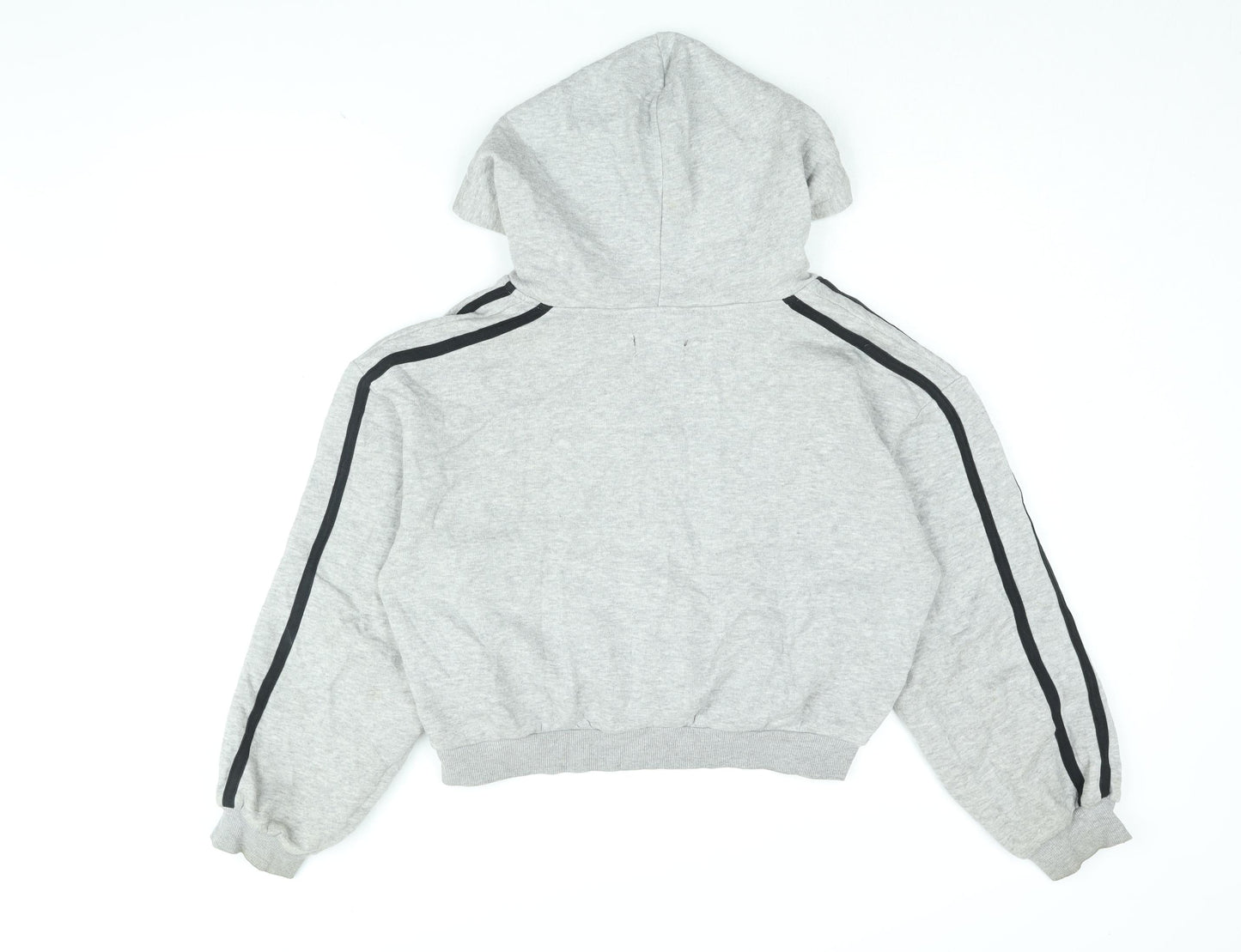 PRETTYLITTLETHING Womens Grey Cotton Pullover Hoodie Size S Pullover