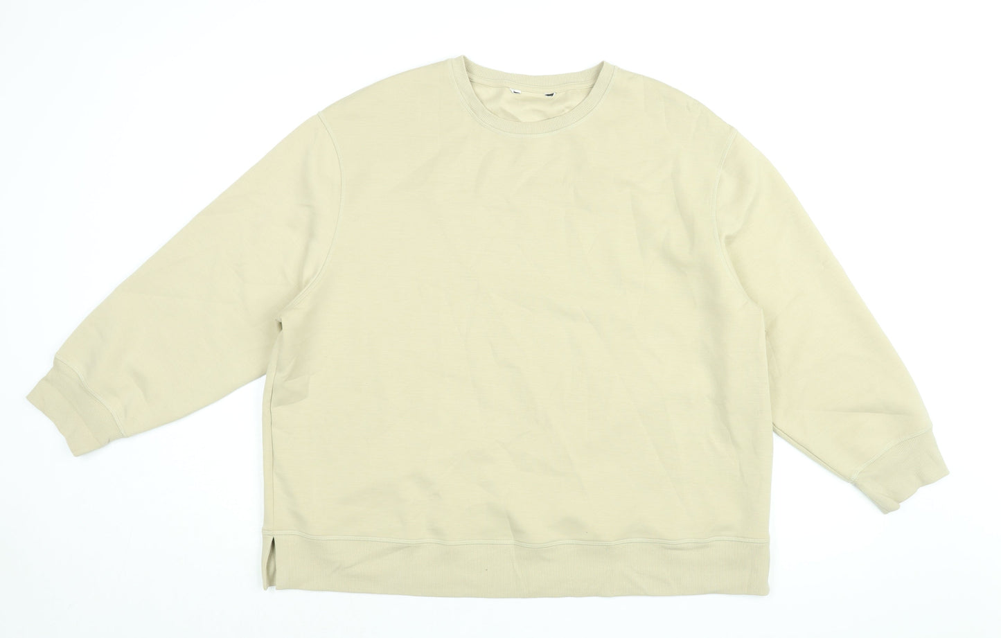 Autograph Womens Beige Cotton Pullover Sweatshirt Size 20 Pullover