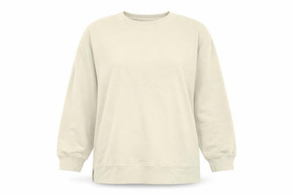 Front view of Autograph women’s beige cotton pullover sweatshirt, size UK 20, pullover