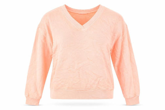 B By Boutique Womens Pink Cotton Pullover Sweatshirt Size S Pullover