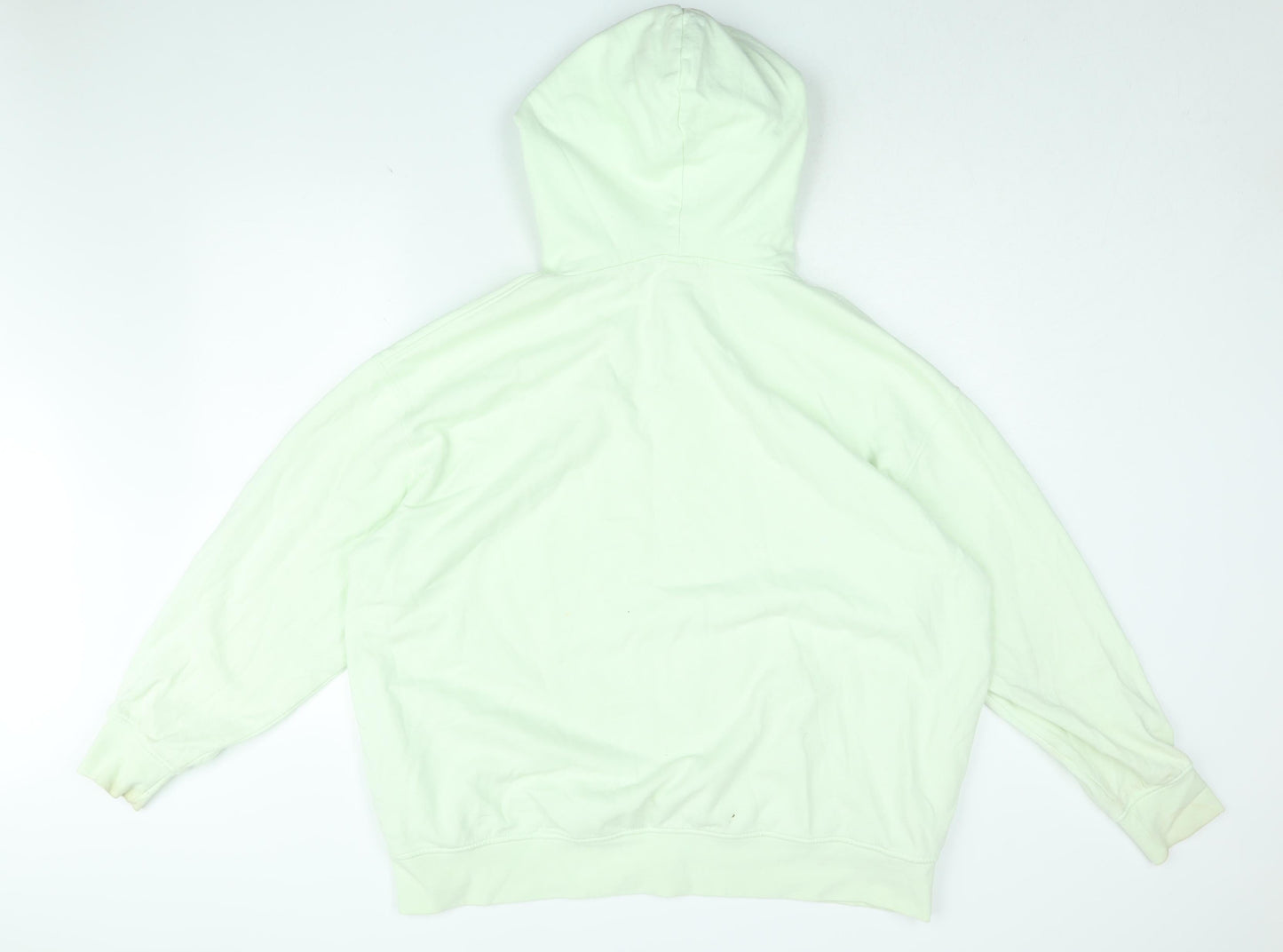 H&M Mens Green Cotton Pullover Hoodie Size S