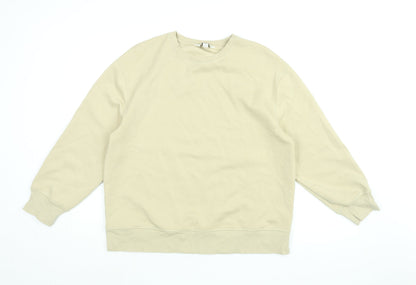 Additional front view of Autograph women’s beige polyester pullover sweatshirt, size UK 14, pullover