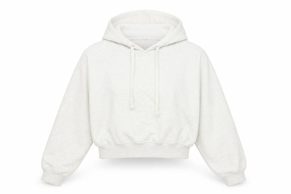 New Look Womens White Cotton Pullover Hoodie Size 10 Pullover