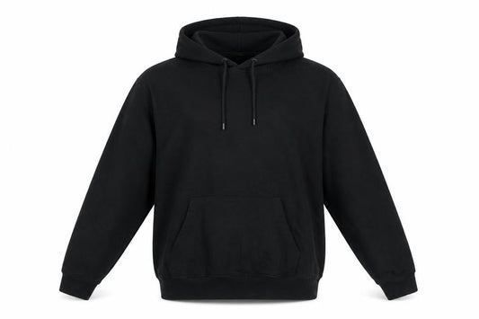 H&M Mens Black Cotton Pullover Hoodie Size L