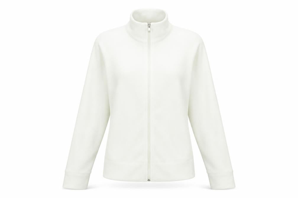 H&M Womens White Polyester Full Zip Sweatshirt Size 14 Zip