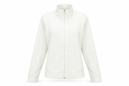 H&M Womens White Polyester Full Zip Sweatshirt Size 14 Zip