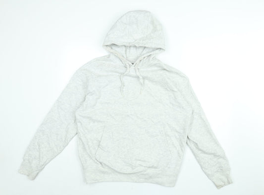 Marks and Spencer Womens Grey Cotton Pullover Hoodie Size S Pullover