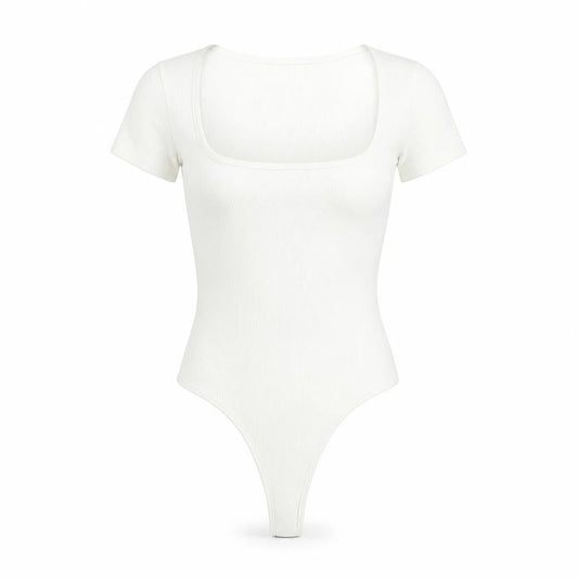 Cider Womens White Polyester Bodysuit One-Piece Size XS Snap