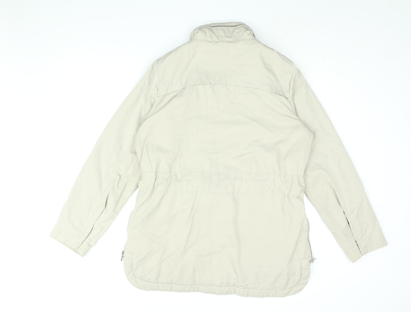 NEXT Womens Beige Jacket Coat Size 14 Zip