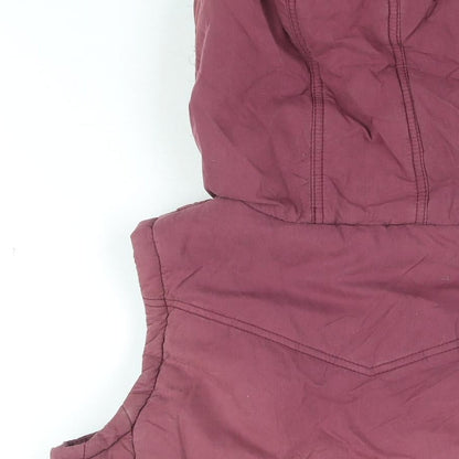 Marks & Spencer Womens Pink Gilet Coat Size 10 Zip