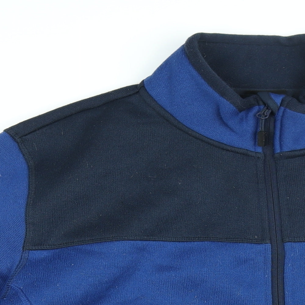Livergy Mens Blue Polyester Full Zip Sweatshirt Size XL