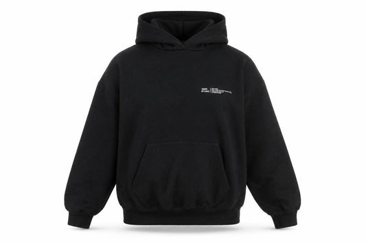 Boohoo Womens Black Cotton Pullover Hoodie Size S Pullover - DSGN STUDIO
