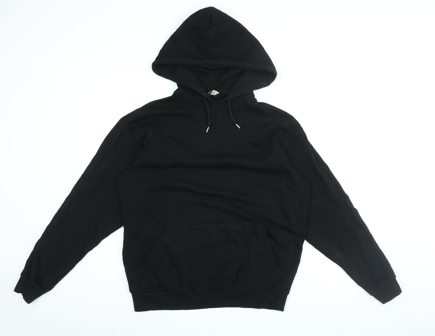 ASOS Mens Black Cotton Pullover Hoodie Size XS - Hand Sign