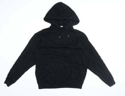ASOS Mens Black Cotton Pullover Hoodie Size XS - Hand Sign