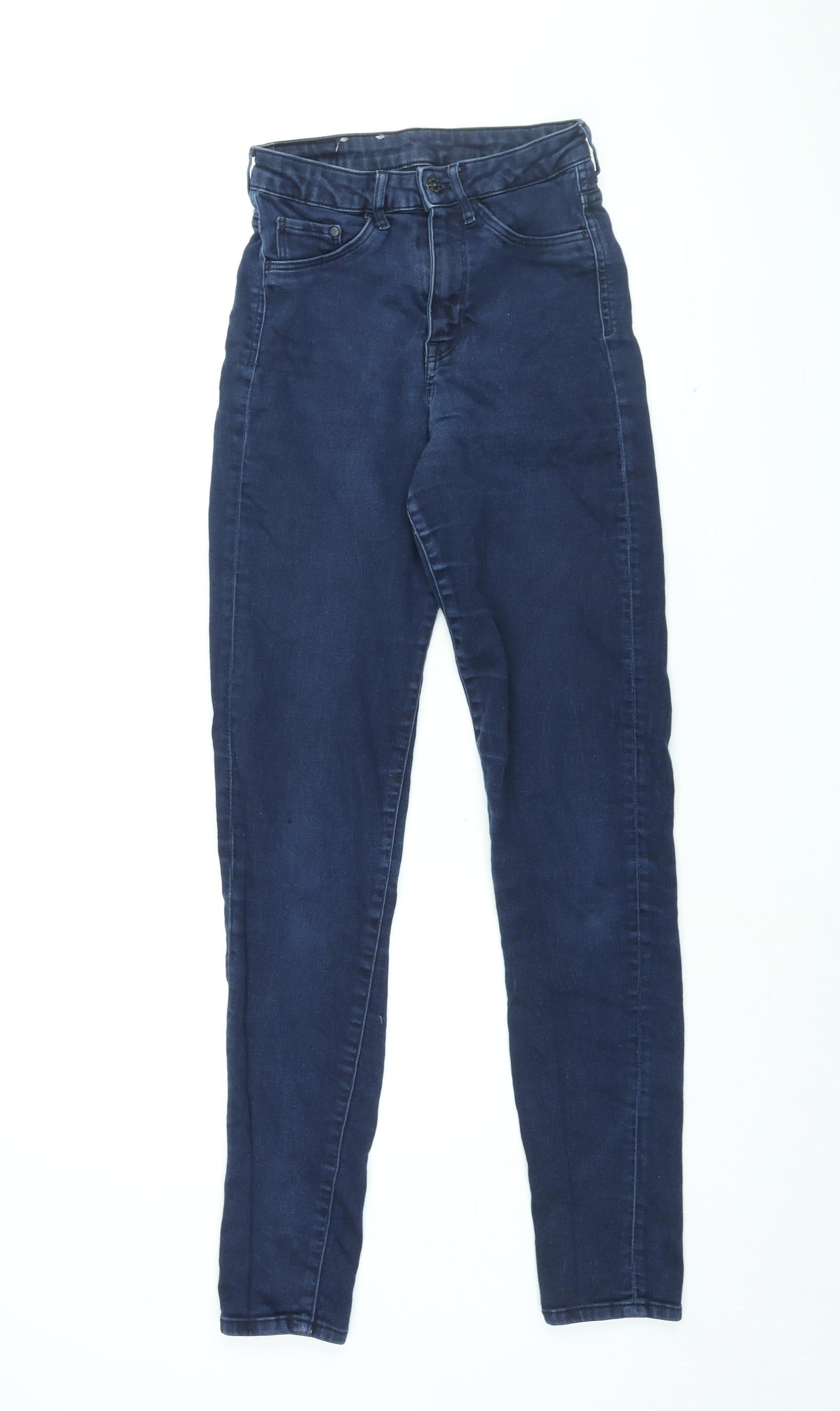 H&M Womens Blue Cotton Jegging Leggings Size 28 in L32 in