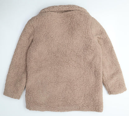 Brave Soul Women's Beige Puffer Jacket Size 10