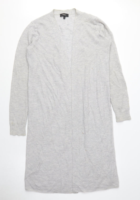 Theory Women's Grey Cardigan, L, Wool Blend, Casual