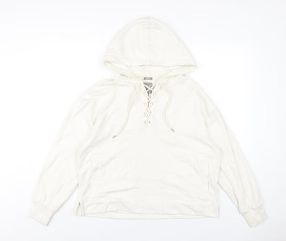 Gap Womens Ivory Cotton Pullover Hoodie Size S Pullover