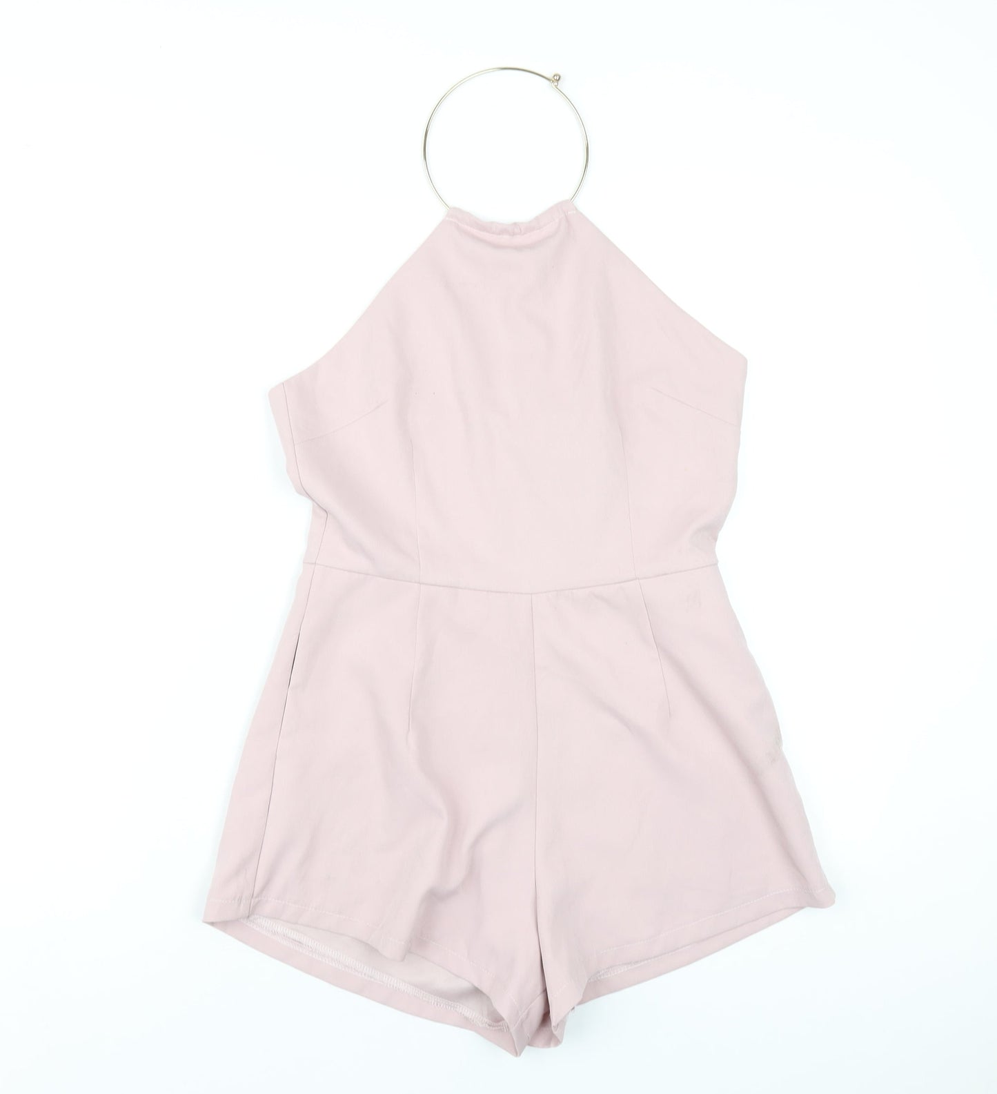 Air Space Womens Pink Polyester Playsuit One-Piece Size M Zip