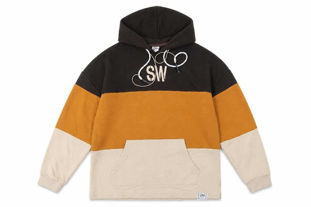 Stay Above World Mens Brown Cotton Pullover Hoodie Size L