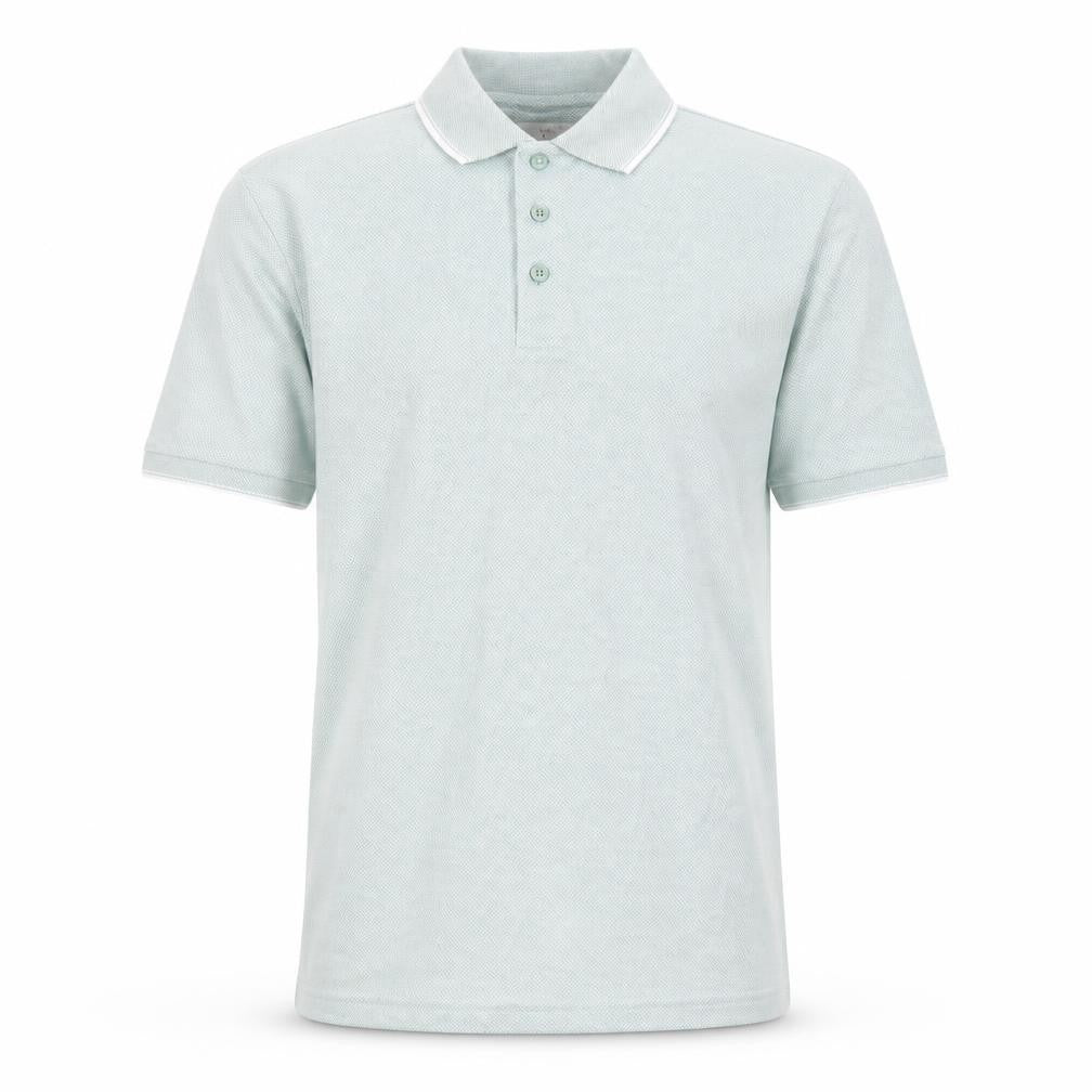 Marks & Spencer Mens Green Modal Polo Size M Collared Button