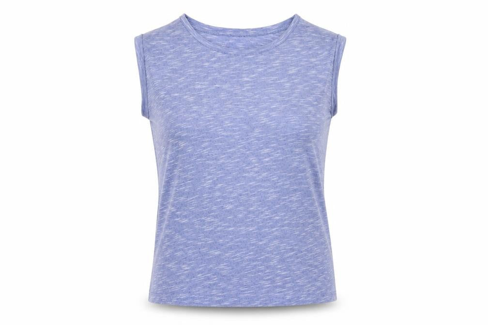 Select Womens Blue Polyester Basic T-Shirt Size 10 Round Neck