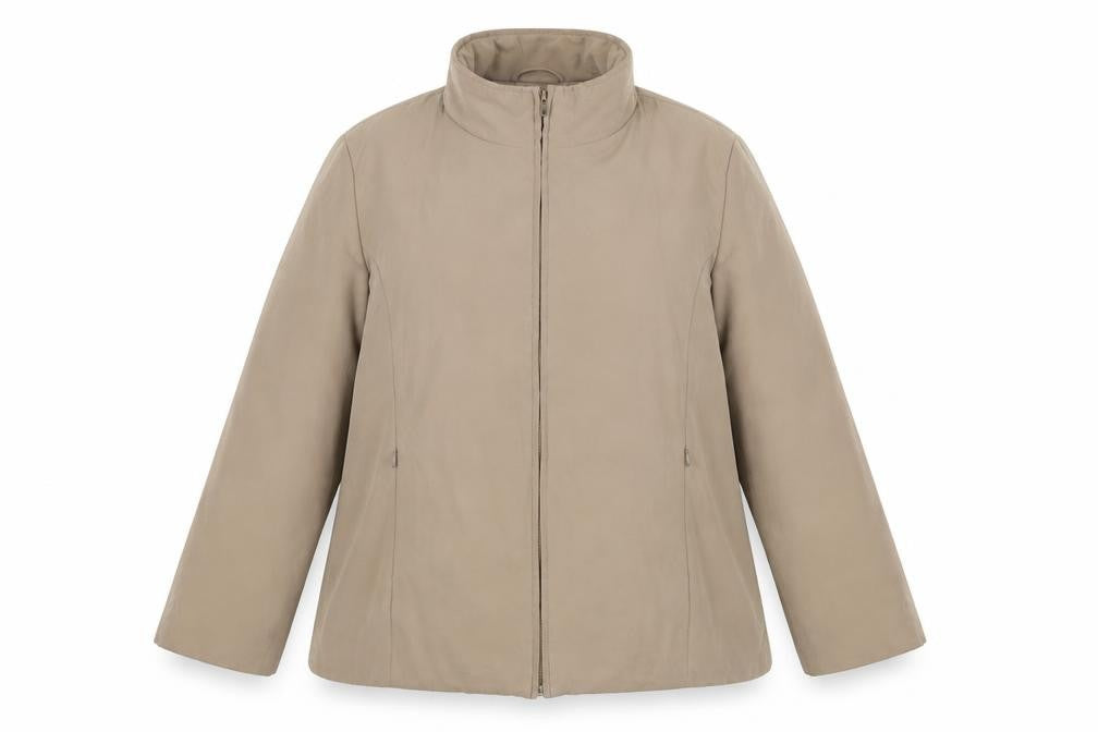 Key West Womens Beige Jacket Size 12 Zip