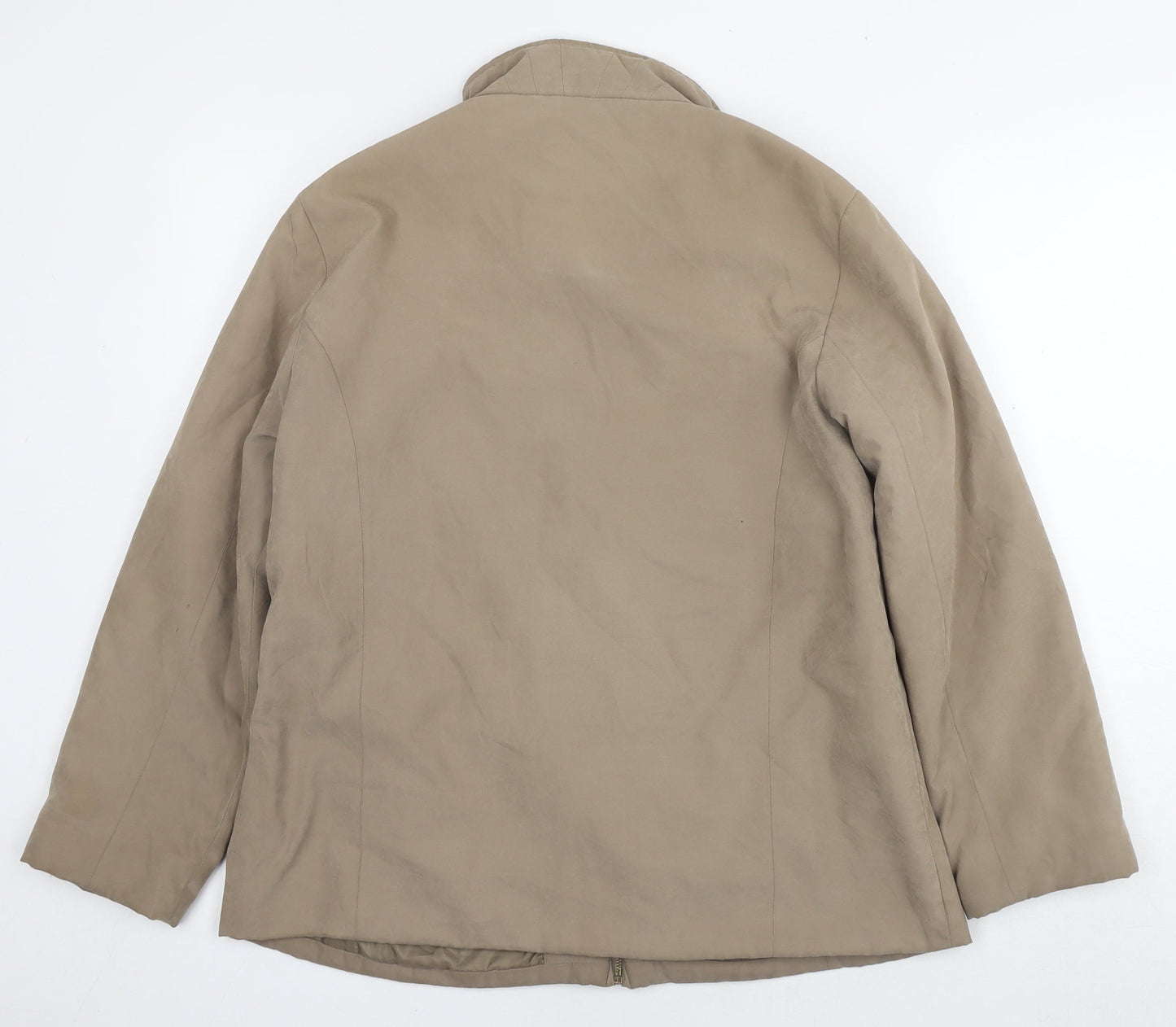 Key West Womens Beige Jacket Size 12 Zip