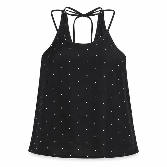 Hollister Womens Black Polka Dot Viscose Camisole Tank Size XS Square Neck