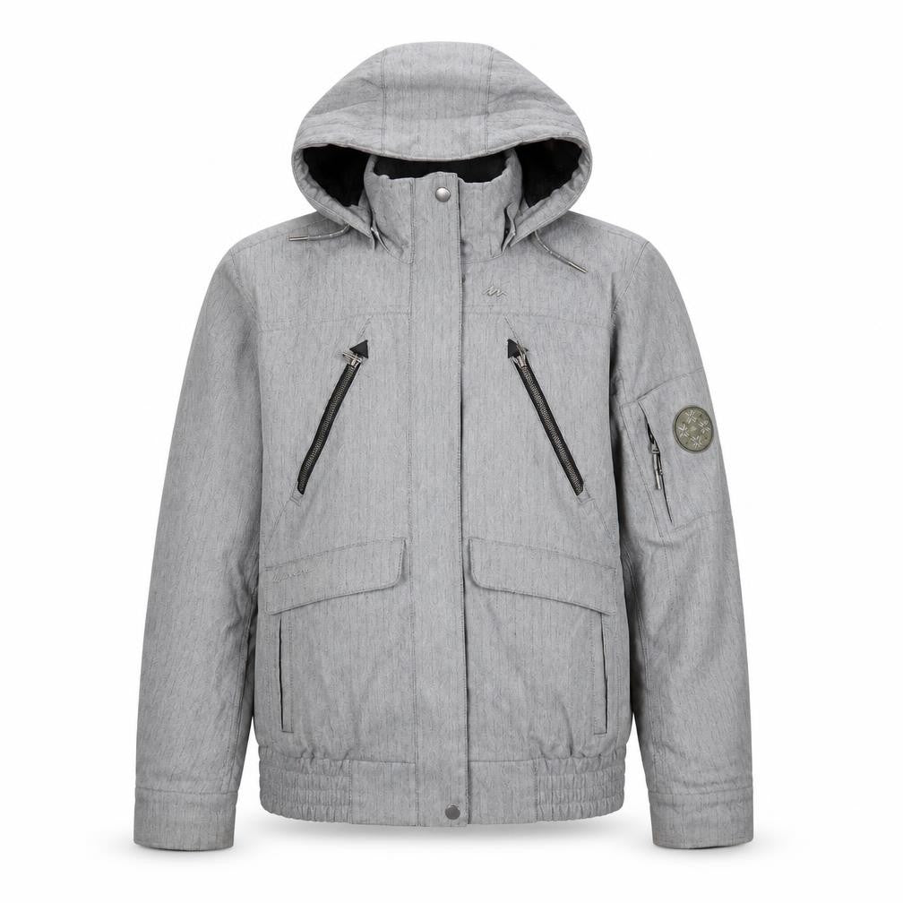 Quechua Mens Grey Jacket Size M Zip
