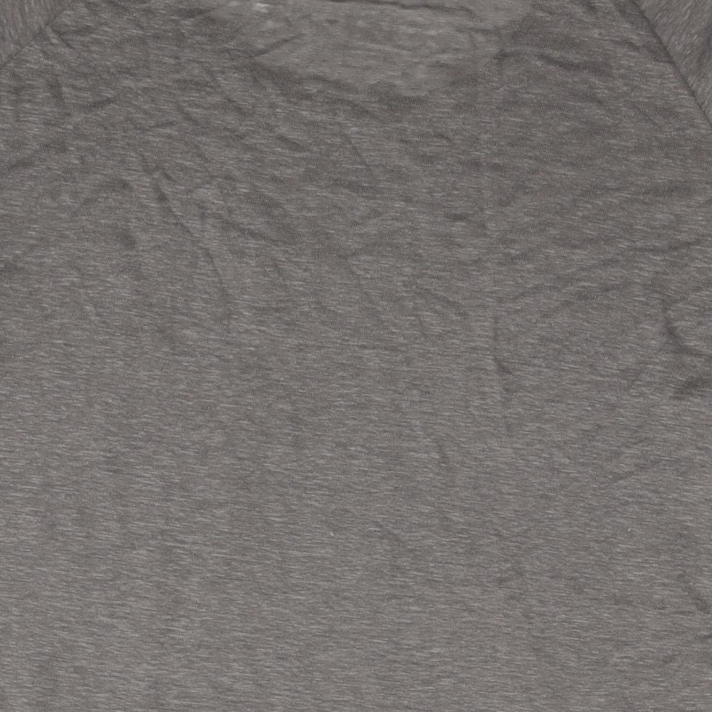 Gerard Darel Womens Brown Linen Basic T-Shirt Size S Round Neck - Embellishment Detail Stars