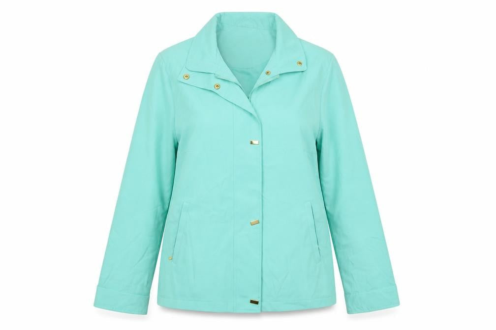 Finesse Womens Green Jacket Size 12 Zip
