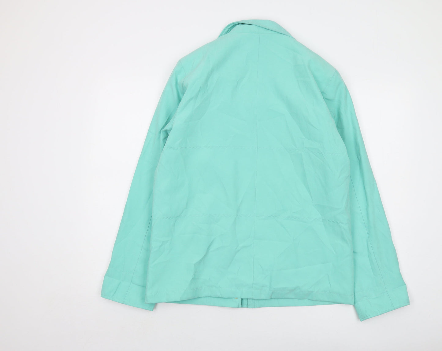Finesse Womens Green Jacket Size 12 Zip