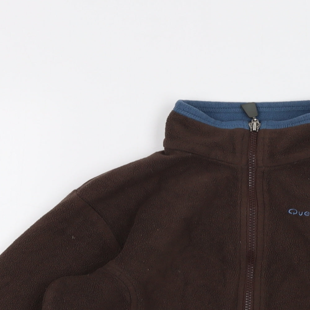 Quechua Boys Brown Jacket Size 12 Years Zip