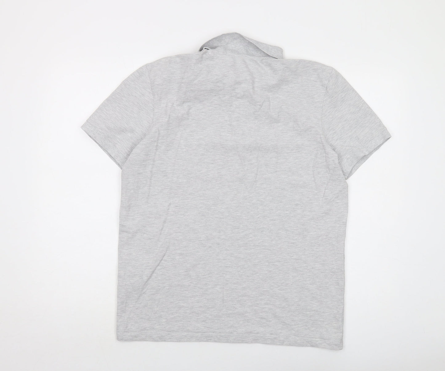 Selected Homme Mens Green Cotton Polo Size XL Collared Snap