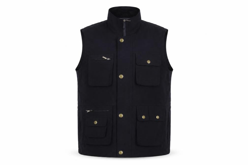 Mode Mile Mens Black Jacket Waistcoat Size M Zip