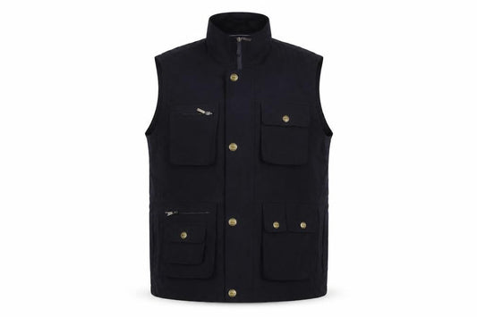 Mode Mile Mens Black Jacket Waistcoat Size M Zip
