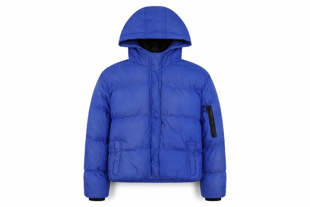 Brave Soul Womens Blue Jacket Size 8 Zip