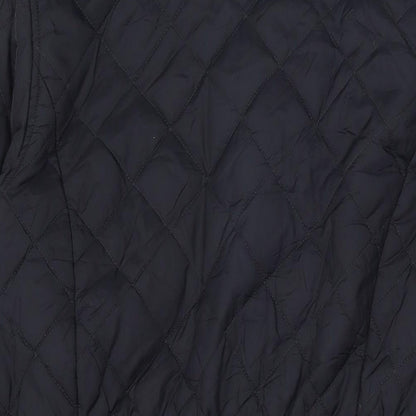 John Parlridge Womens Blue Quilted Jacket Size 16 Zip