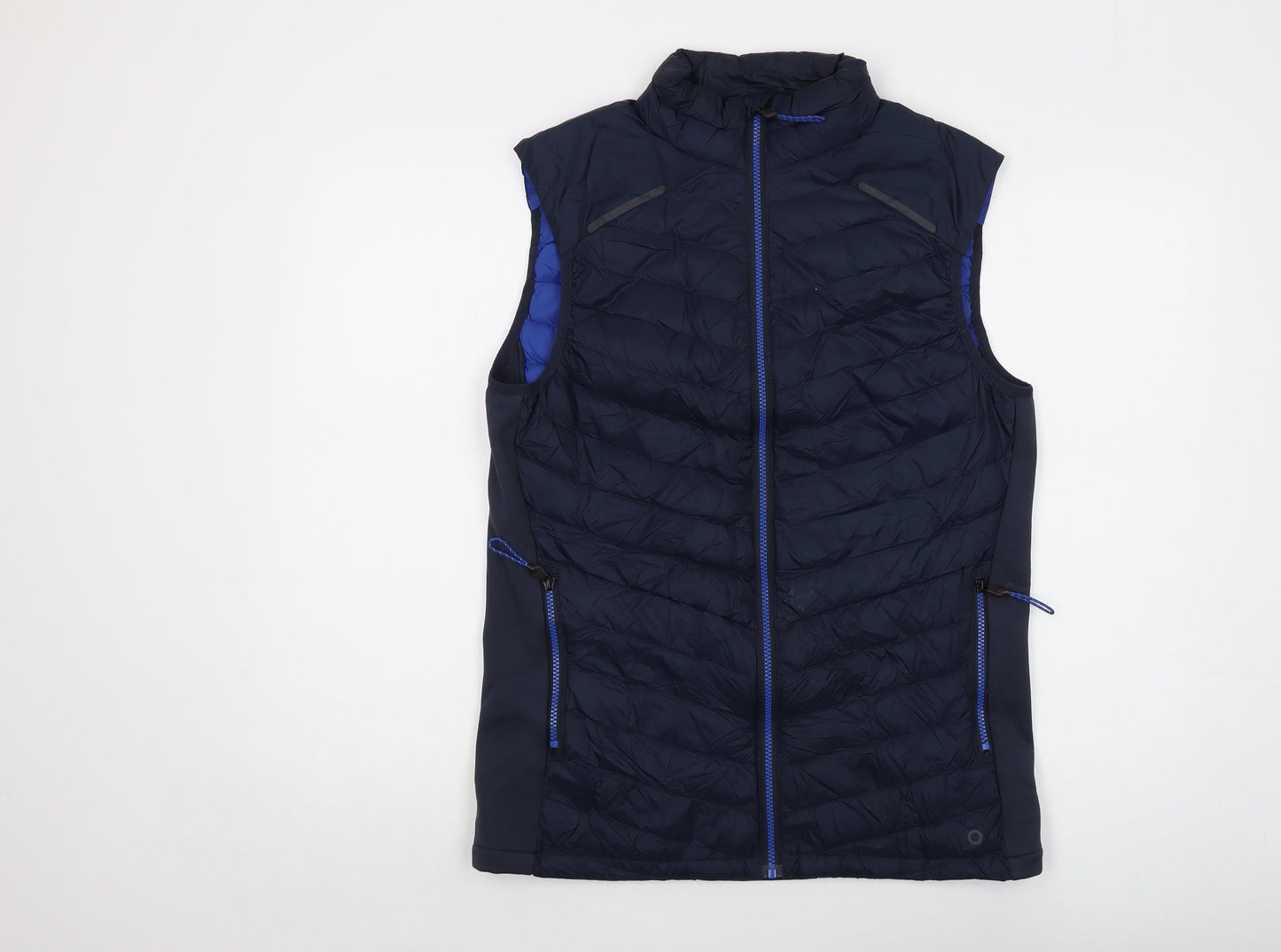 GOODMOVE Mens Blue Jacket Waistcoat Size S Zip