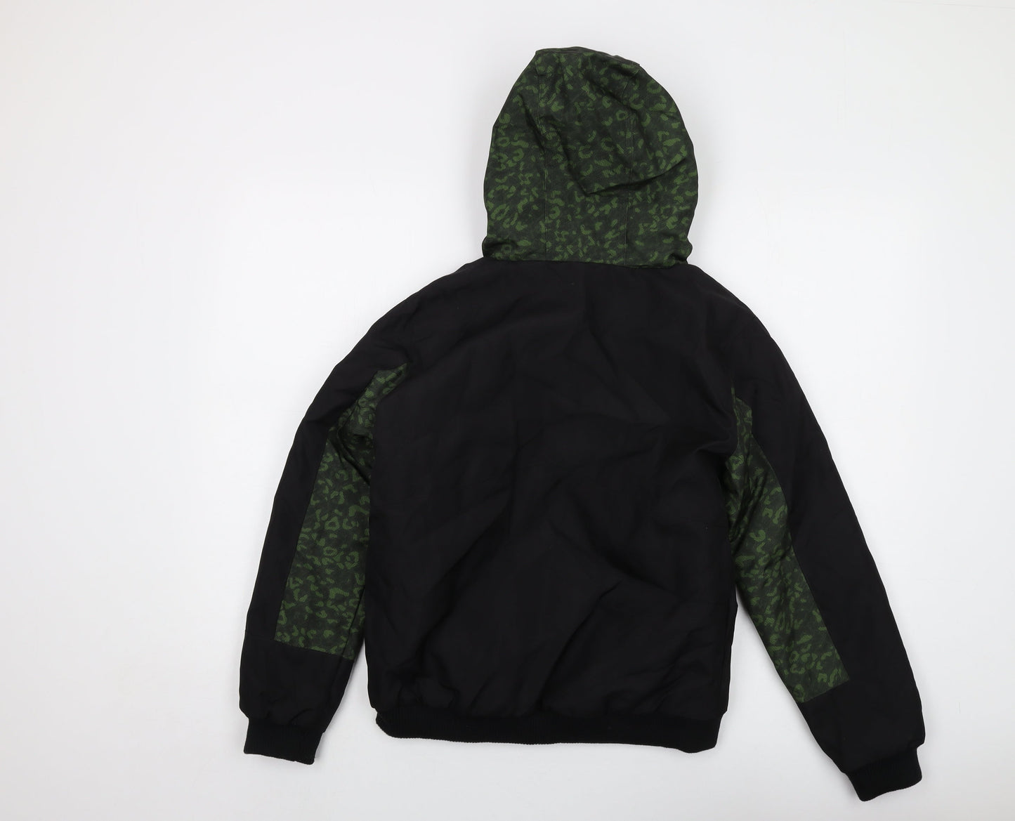 No Fear Boys Black Jacket Size 13 Years Zip