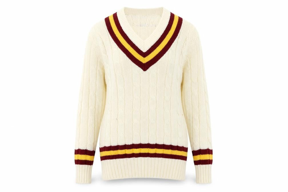Readers Womens Ivory V-Neck Acrylic Pullover Jumper Size S