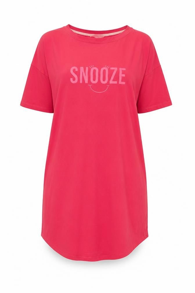 Marks & Spencer Womens Pink Solid Cotton Babydoll Dress Size 10 - Snooze