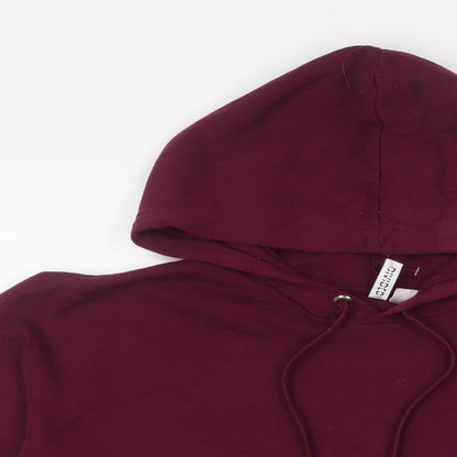 H&M Womens Red Cotton Pullover Hoodie Size M Pullover