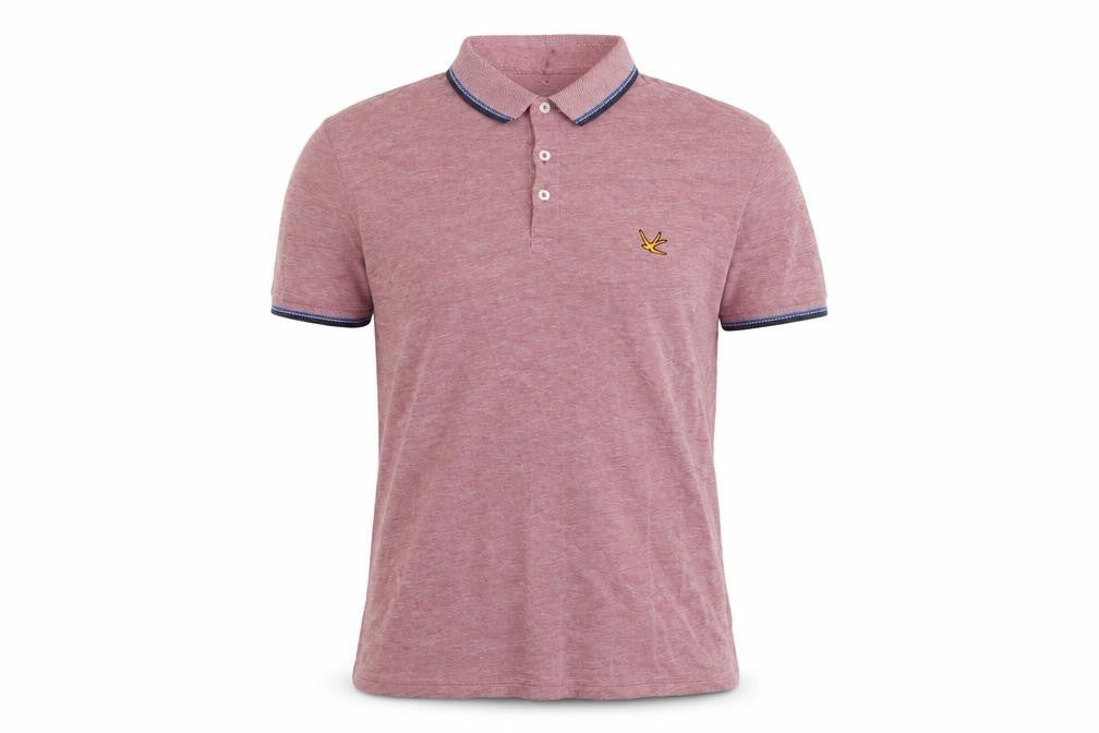 Burton Mens Red Cotton Polo Size M Collared Button - Logo, Embroidered