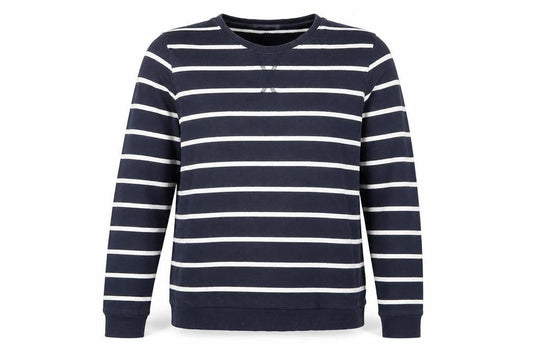 Forever 21 Mens Blue Striped Cotton Pullover Sweatshirt Size M